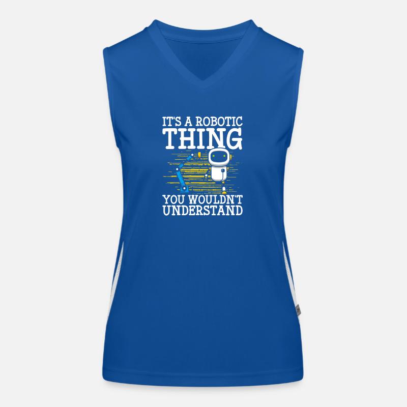 Robot Gear Cyborg Women's Functional Contrast Tank Top