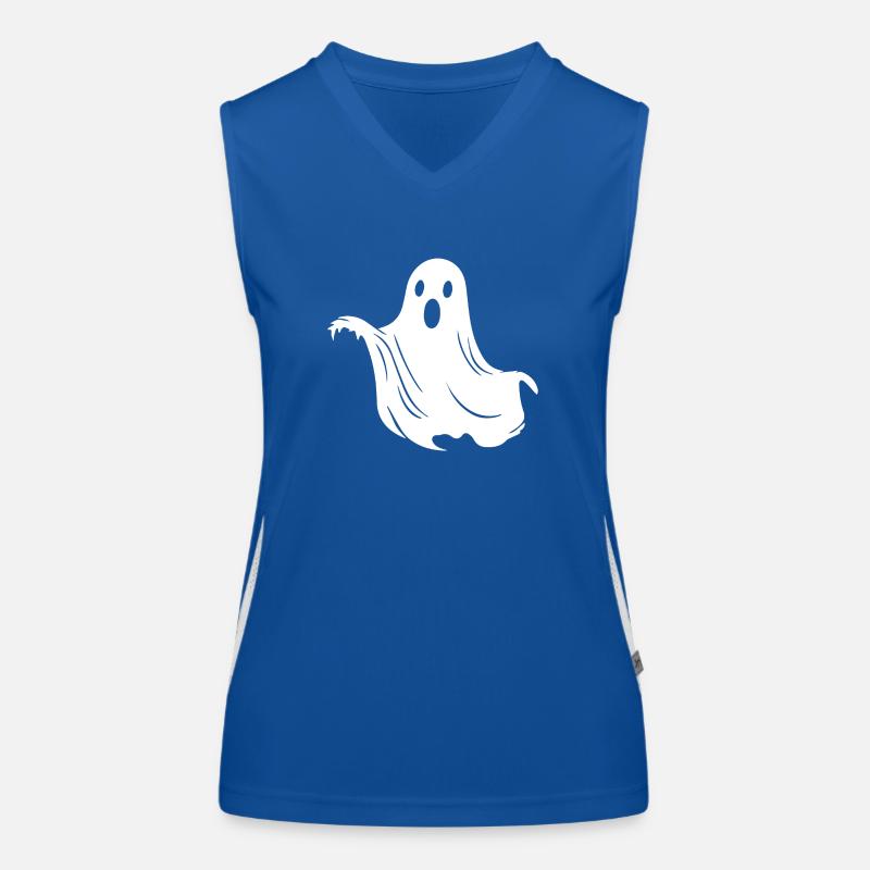 Ghost Ghosts Witching Hour Halloween Women's Functional Contrast Tank Top