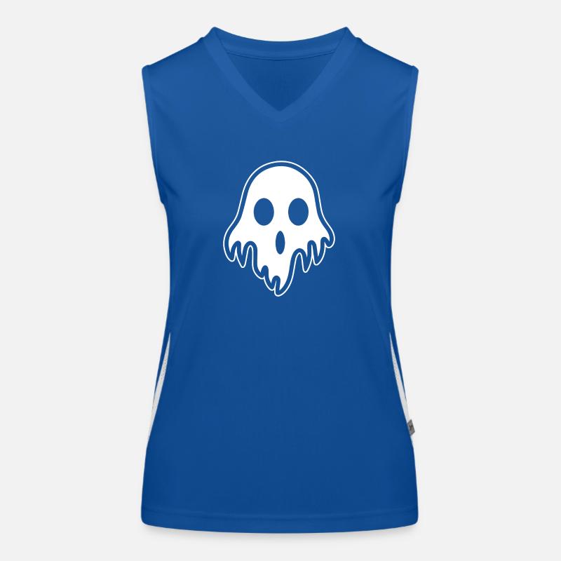 Ghost Ghosts Witching Hour Halloween Women's Functional Contrast Tank Top