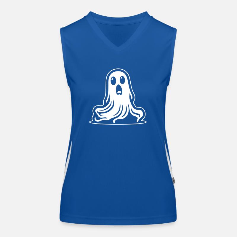 Ghost Ghosts Witching Hour Halloween Women's Functional Contrast Tank Top