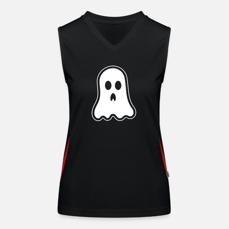 Ghost Ghosts Witching Hour Halloween Women's Functional Contrast Tank Top