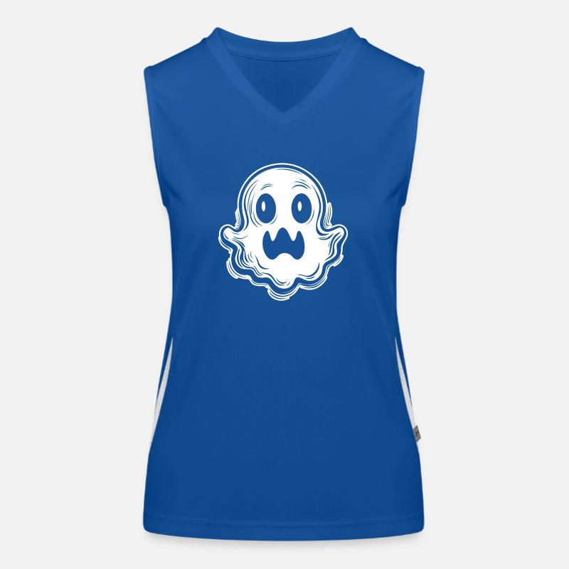 Ghost Ghosts Witching Hour Halloween Women's Functional Contrast Tank Top