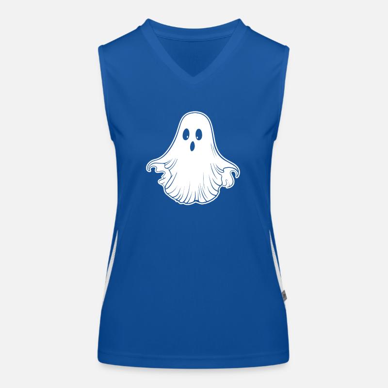 Ghost Ghosts Witching Hour Halloween Women's Functional Contrast Tank Top