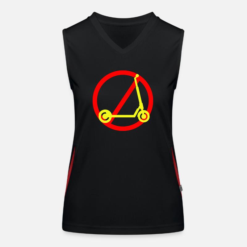 E-Scooter Scooter Women's Functional Contrast Tank Top