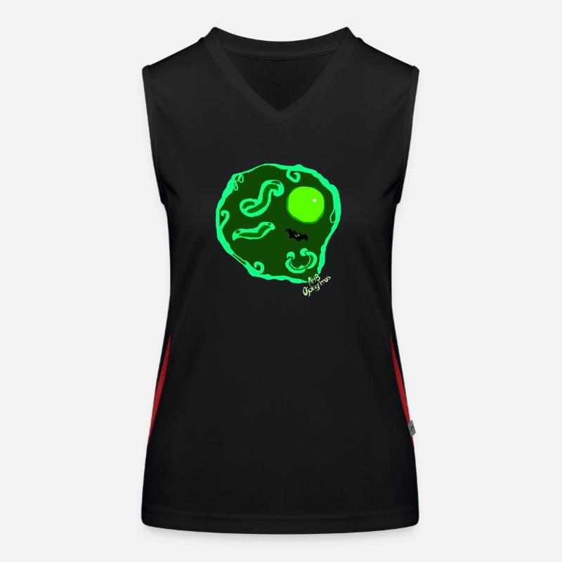 Fried egg by Isabel B. Women's Functional Contrast Tank Top