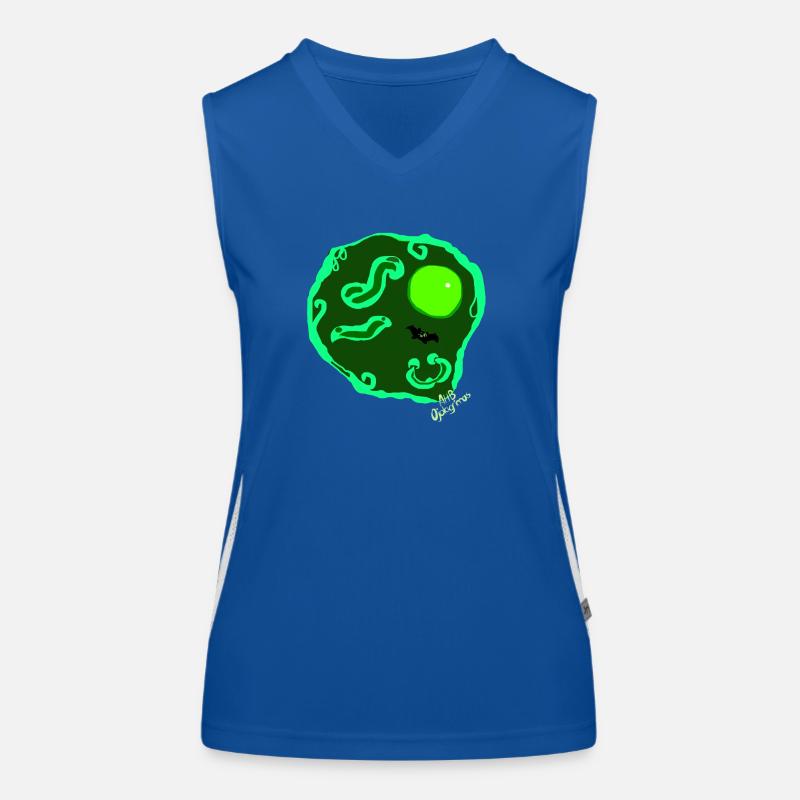 Fried egg by Isabel B. Women's Functional Contrast Tank Top