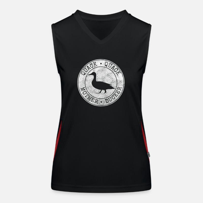 Entchen Vogel Schnabel Natur Funktionelles Kontrast-Tank Top für Frauen