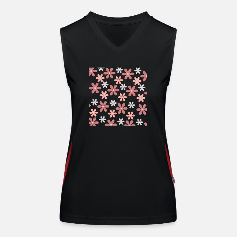 Mer de fleurs Débardeur respirant contrasté Femme