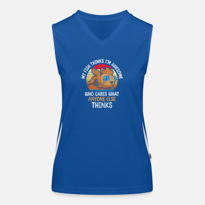 Fish fin breeding Women's Functional Contrast Tank Top