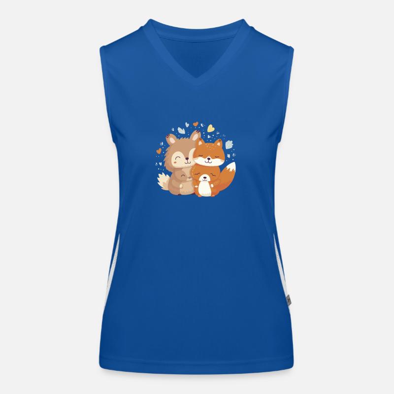 Tierliebe Funktionelles Kontrast-Tank Top für Frauen