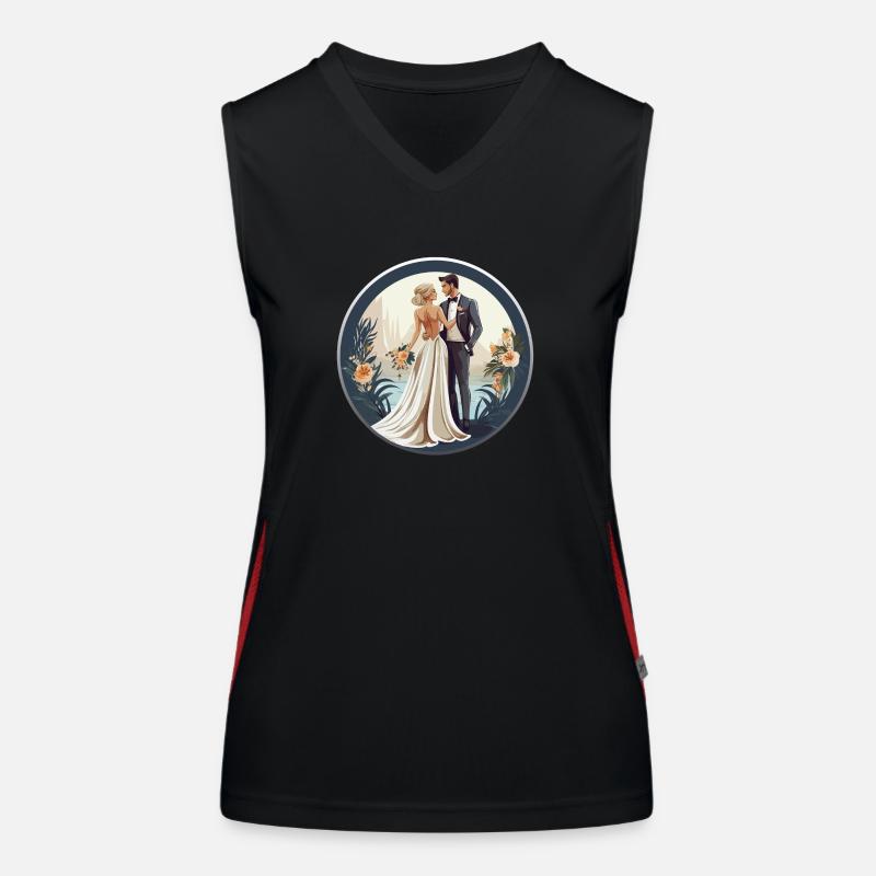 Ehepaar Funktionelles Kontrast-Tank Top für Frauen