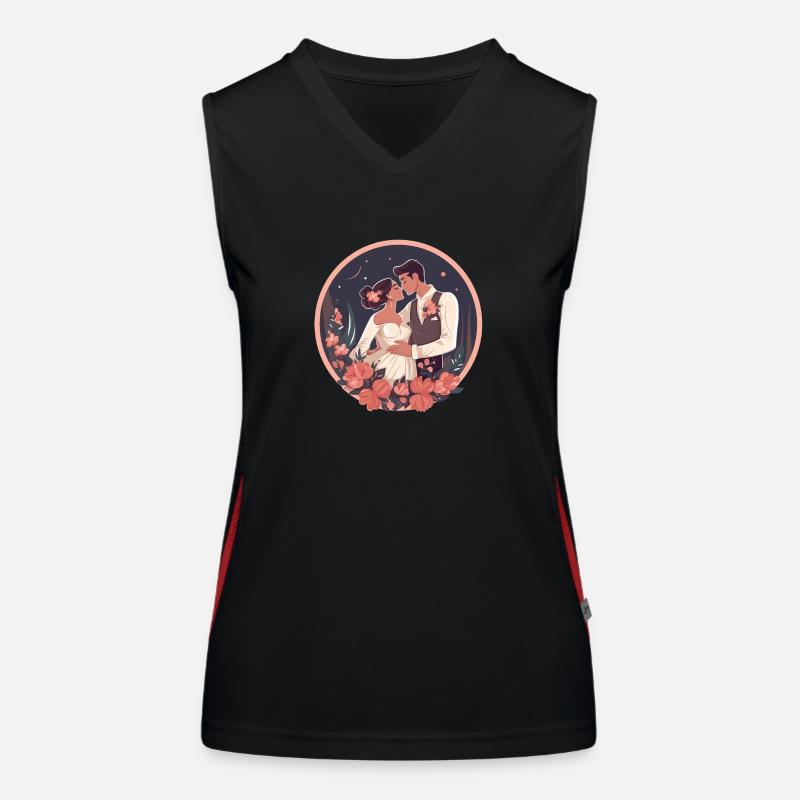 Ehepaar Funktionelles Kontrast-Tank Top für Frauen