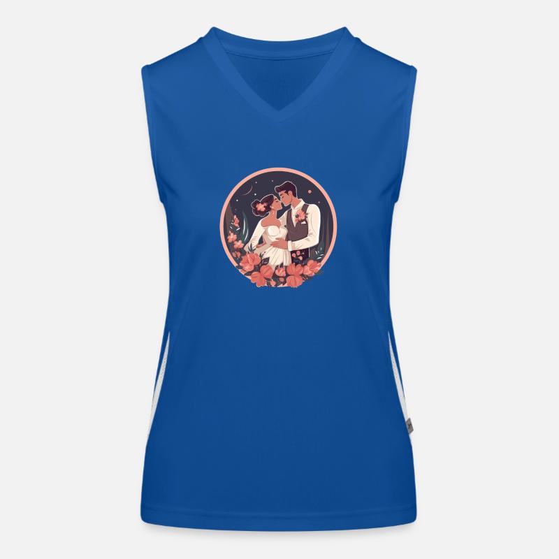 Ehepaar Funktionelles Kontrast-Tank Top für Frauen