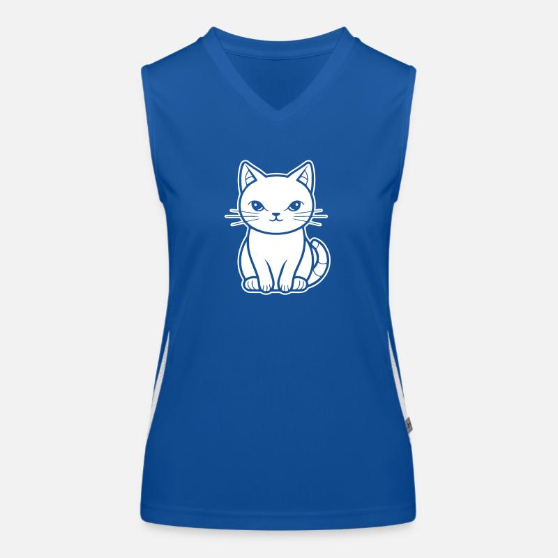 Chat chaton chaton dame Débardeur respirant contrasté Femme