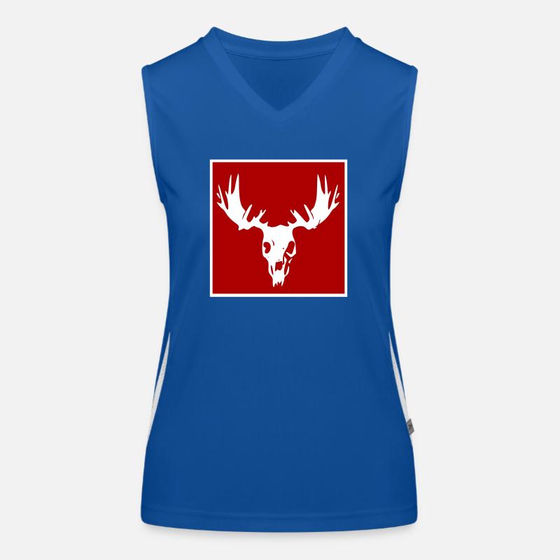 Elch-Sake Funktionelles Kontrast-Tank Top für Frauen