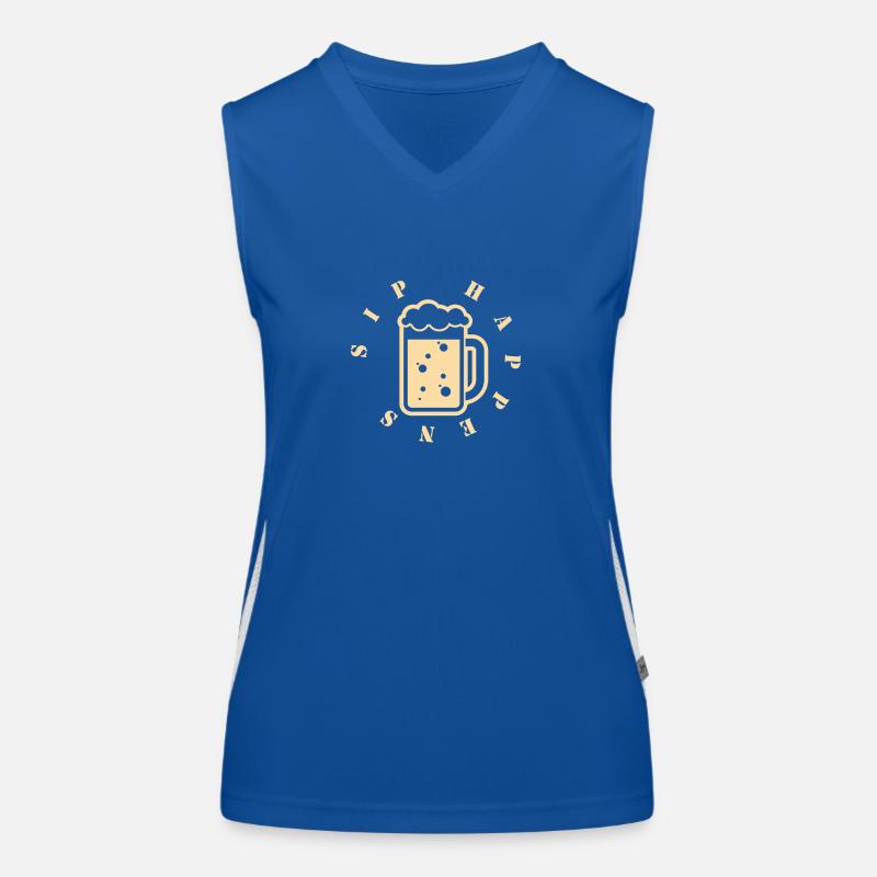 Sip happens Women's Functional Contrast Tank Top