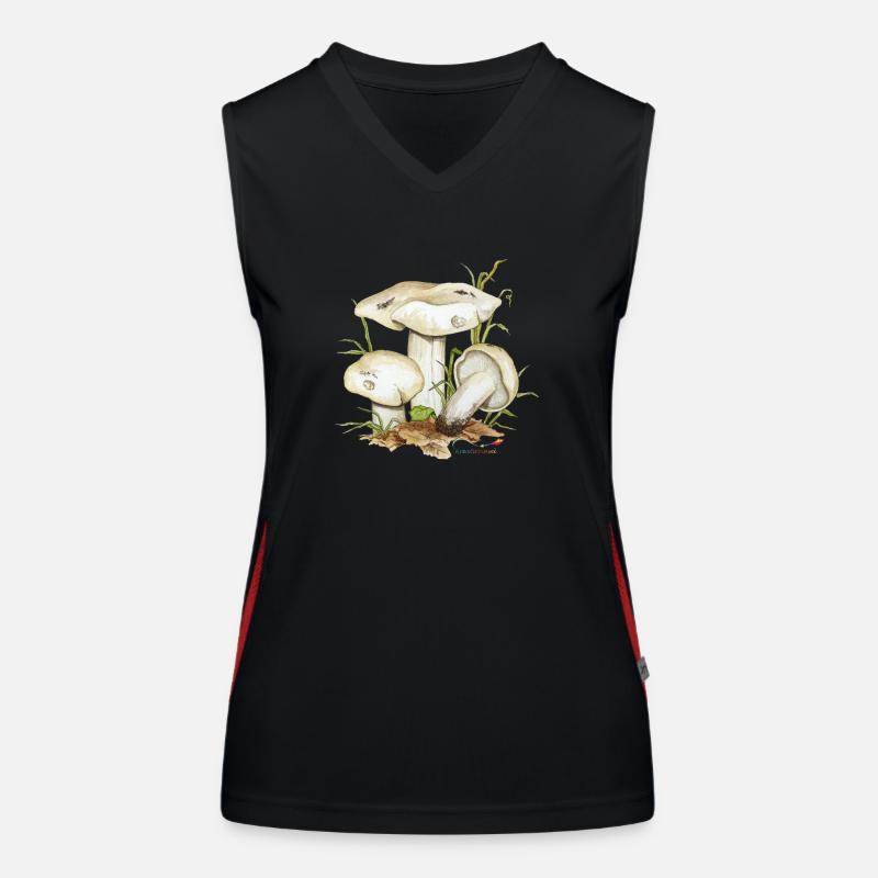 Mai-Ritterling oder Maipilz (Calocybe gambosa) Funktionelles Kontrast-Tank Top für Frauen