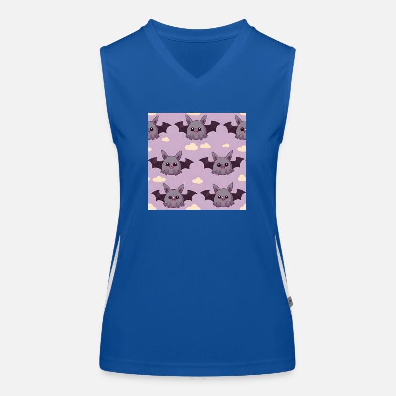 Comic Bat Adventures: Cute Bats Women's Functional Contrast Tank Top