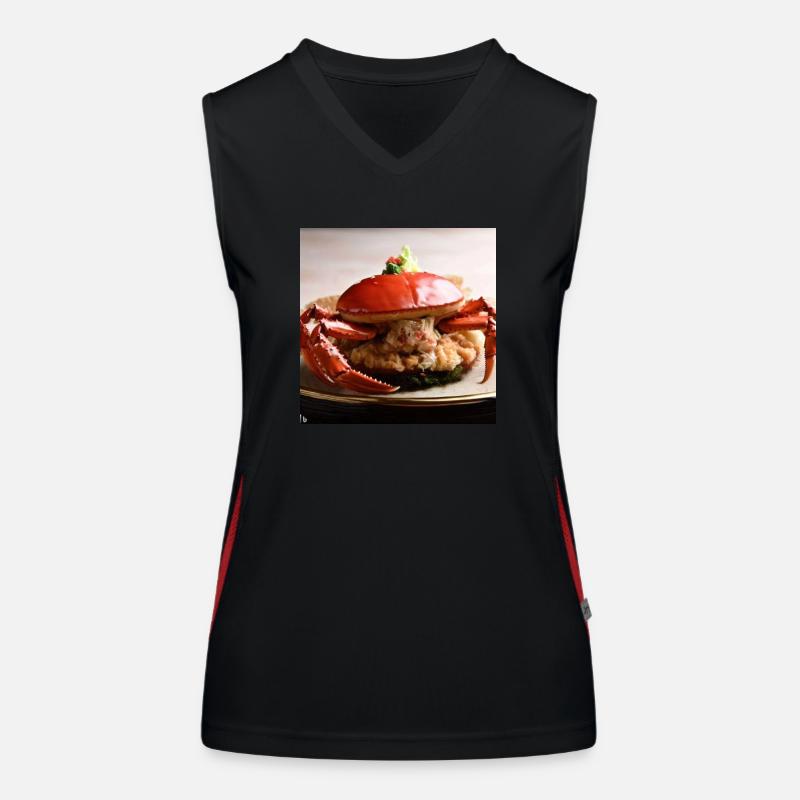 ein krabbensinniger Bürger Funktionelles Kontrast-Tank Top für Frauen