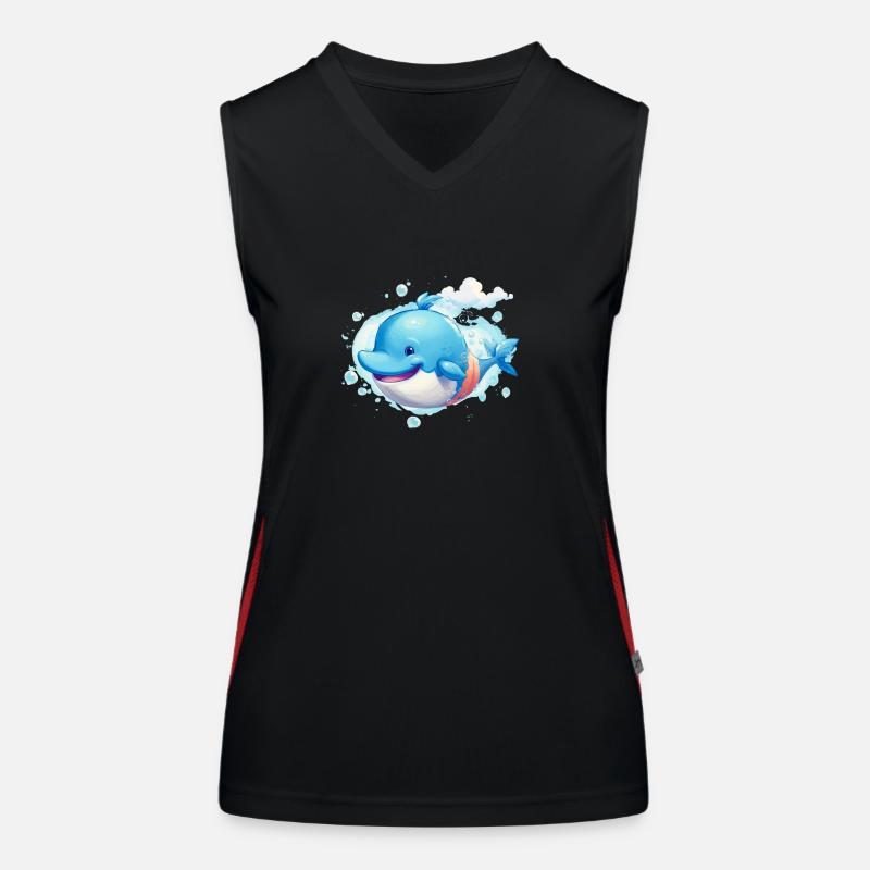 Wal Funktionelles Kontrast-Tank Top für Frauen
