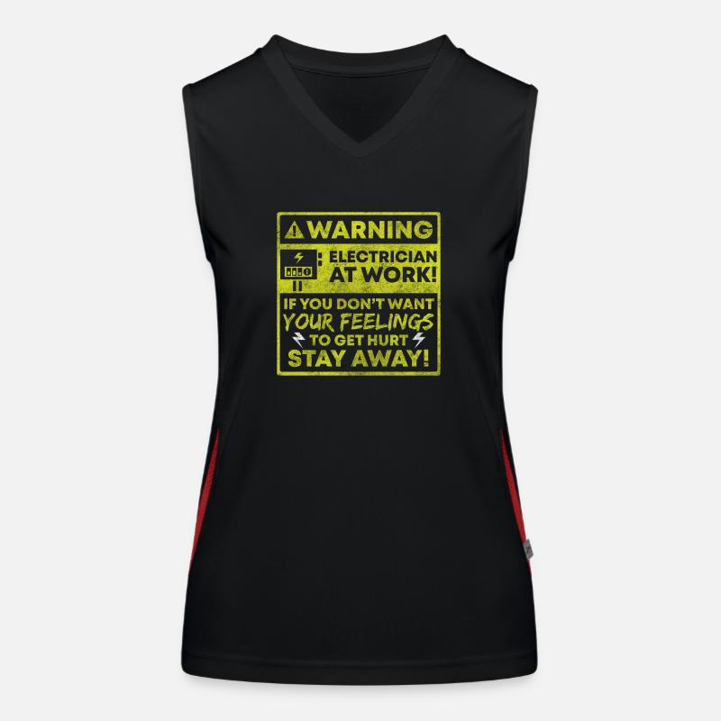 Electricity Craft Voltage Work Women's Functional Contrast Tank Top