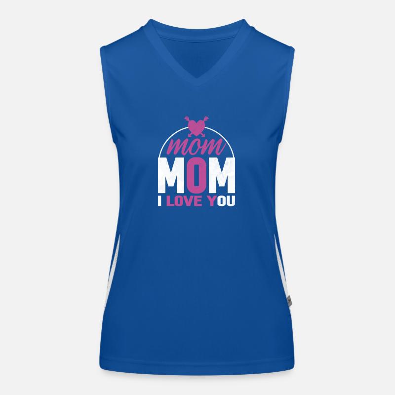 Mama, ich liebe dich - Muttertagsgeschenke Funktionelles Kontrast-Tank Top für Frauen