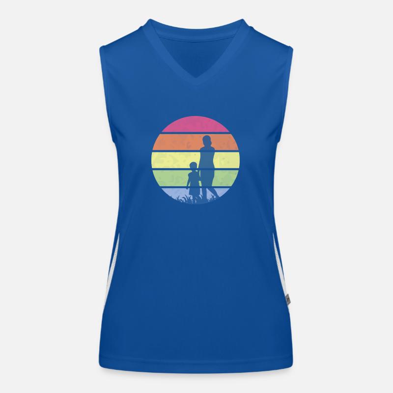 mutter und sohn - Muttertagsgeschenke Funktionelles Kontrast-Tank Top für Frauen