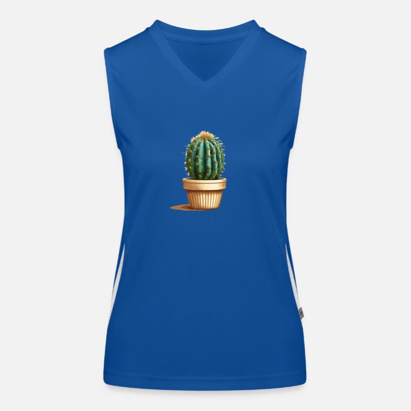 Cactus en pot Débardeur respirant contrasté Femme