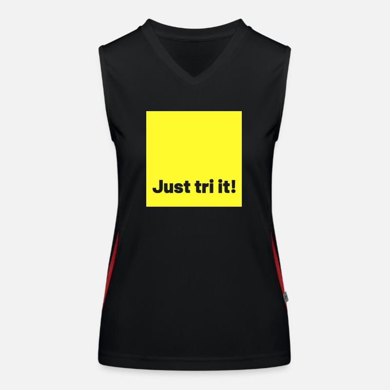 juste tri it jaune Débardeur respirant contrasté Femme
