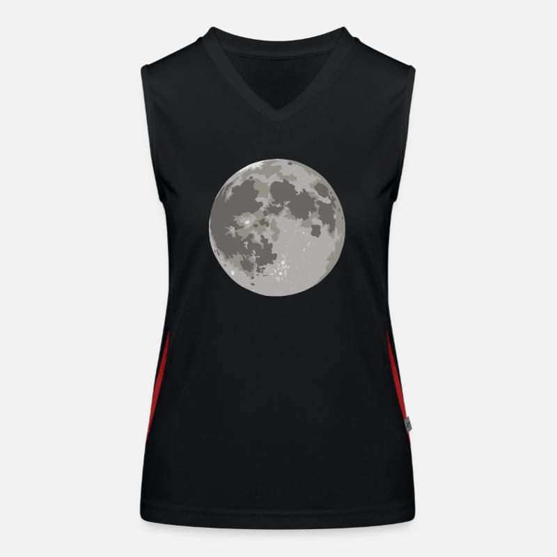 Lune - corps céleste Débardeur respirant contrasté Femme