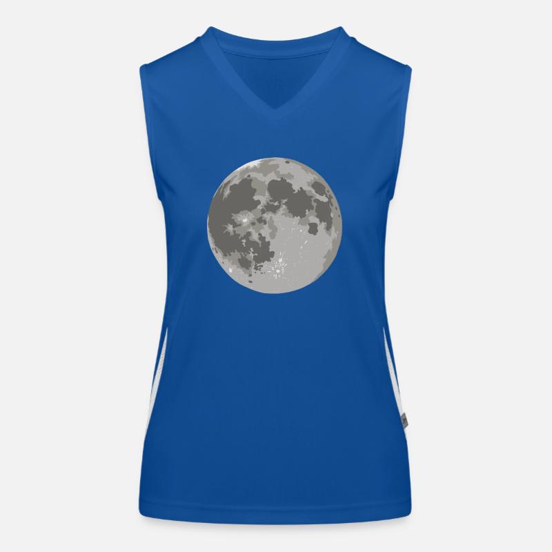 Lune - corps céleste Débardeur respirant contrasté Femme
