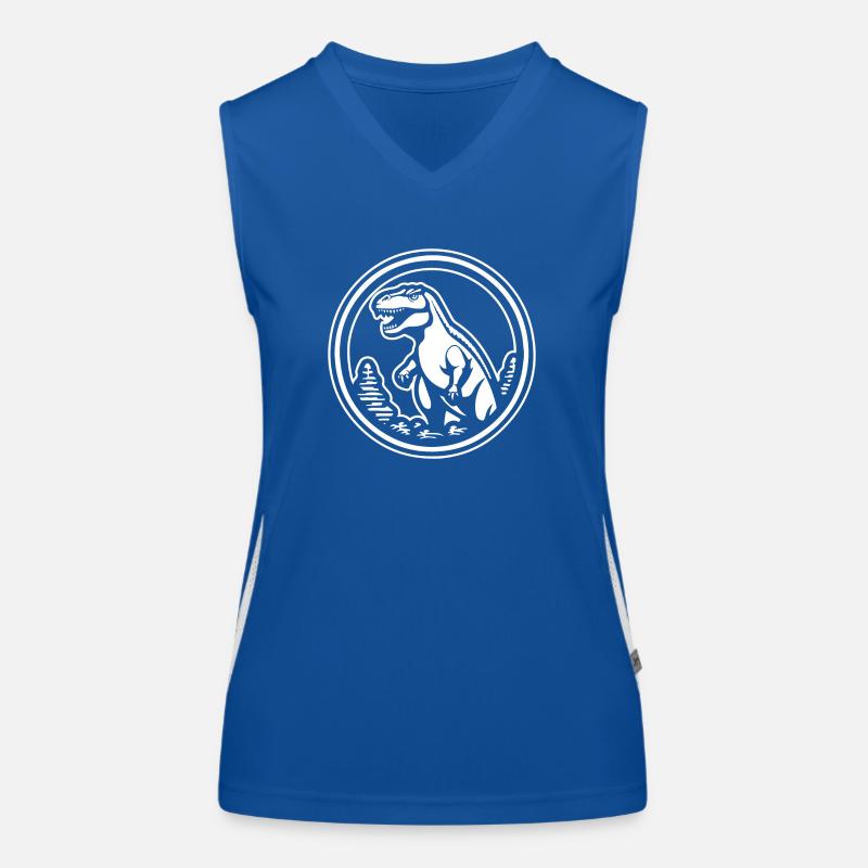 Dino Dinosaur Dinosaurs Paleontology Women's Functional Contrast Tank Top