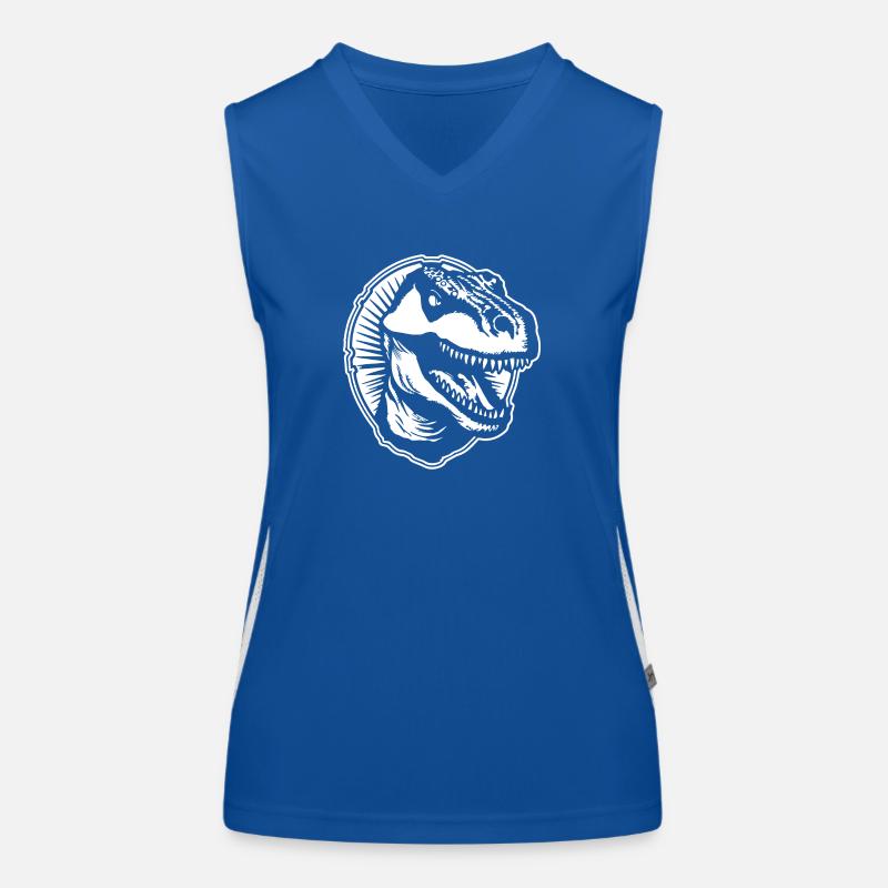 Dino Dinosaur Dinosaurs Paleontology Women's Functional Contrast Tank Top