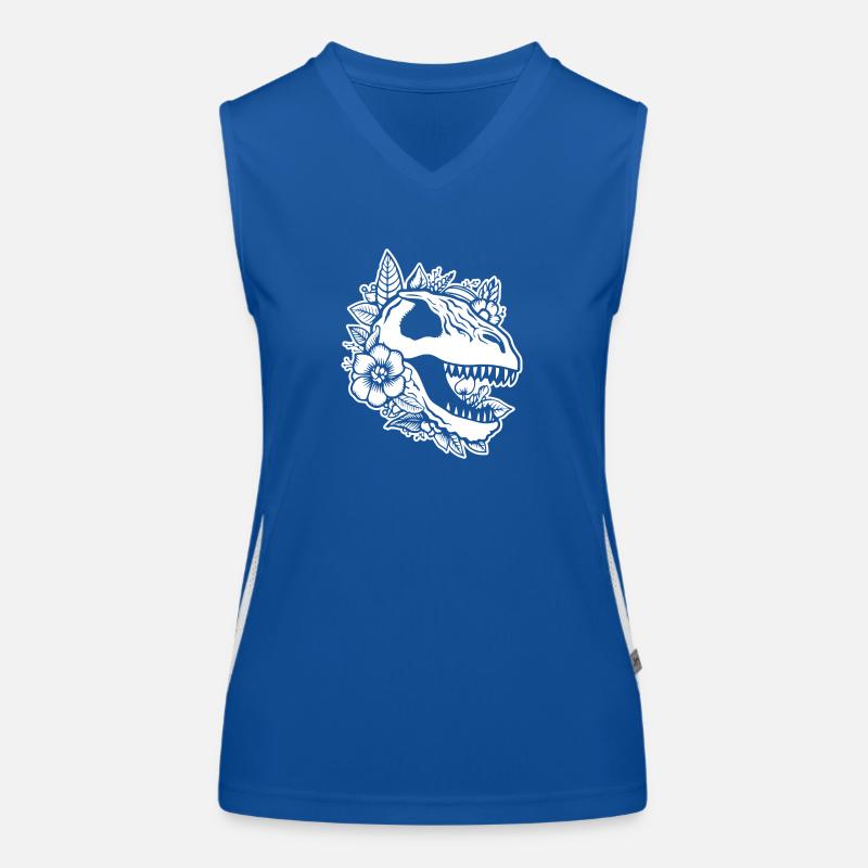 Dino Dinosaur Dinosaurs Paleontology Women's Functional Contrast Tank Top