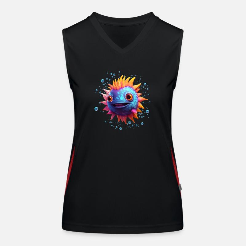 Puffer Fish Women's Functional Contrast Tank Top