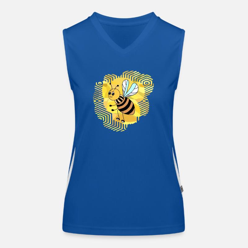 Biene Funktionelles Kontrast-Tank Top für Frauen