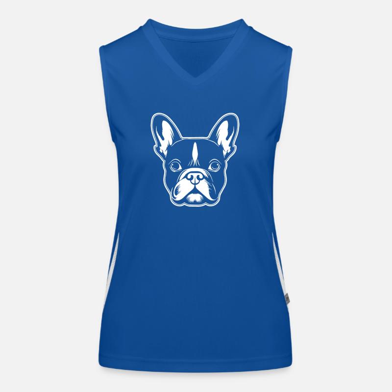 Bouledogue français Terrier de Boston Débardeur respirant contrasté Femme