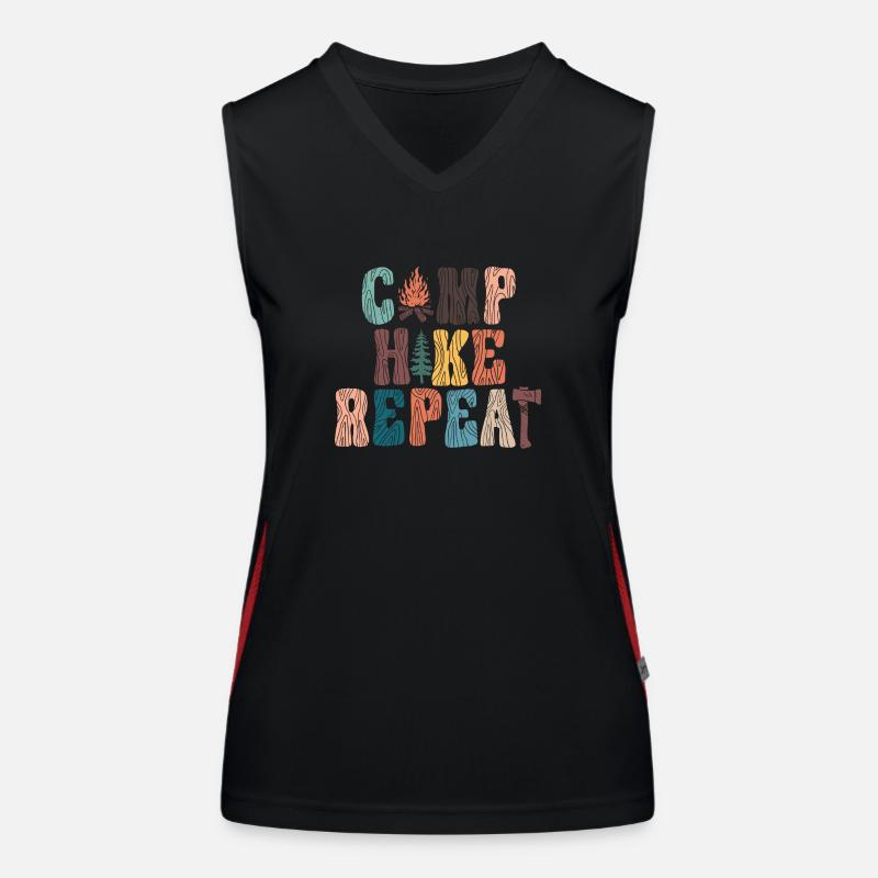 Randonnée au camp Répéter Débardeur respirant contrasté Femme