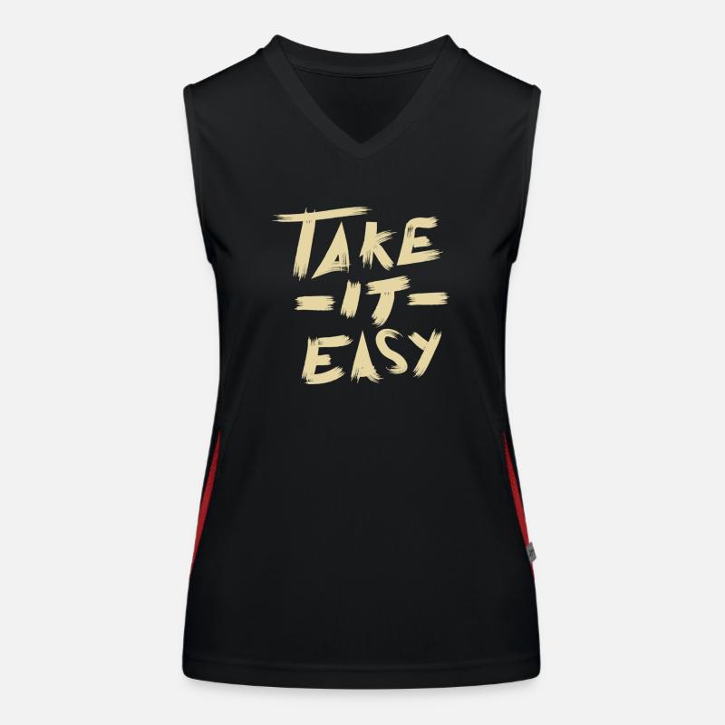 Take it Easy Women's Functional Contrast Tank Top