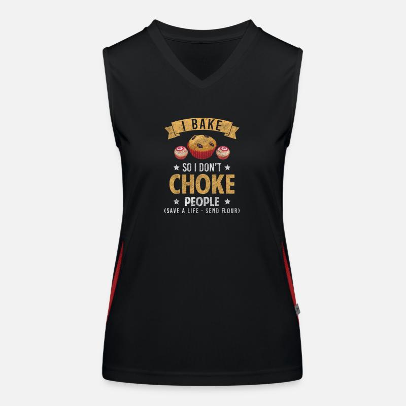 Baker Cakes Pies Women's Functional Contrast Tank Top
