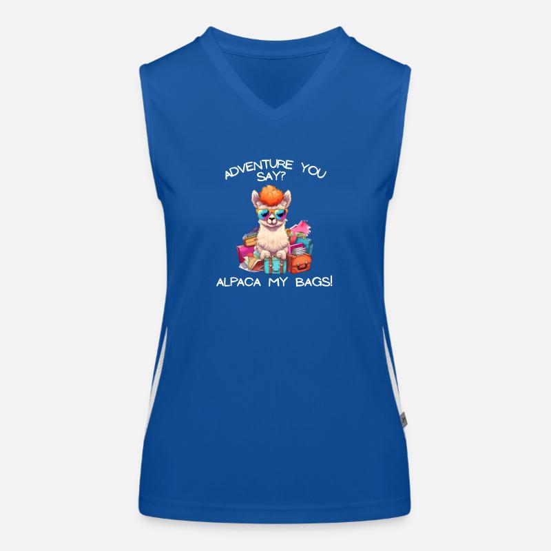Aventure cool tu dis Alpaga Mes sacs Tee Kids Débardeur respirant contrasté Femme