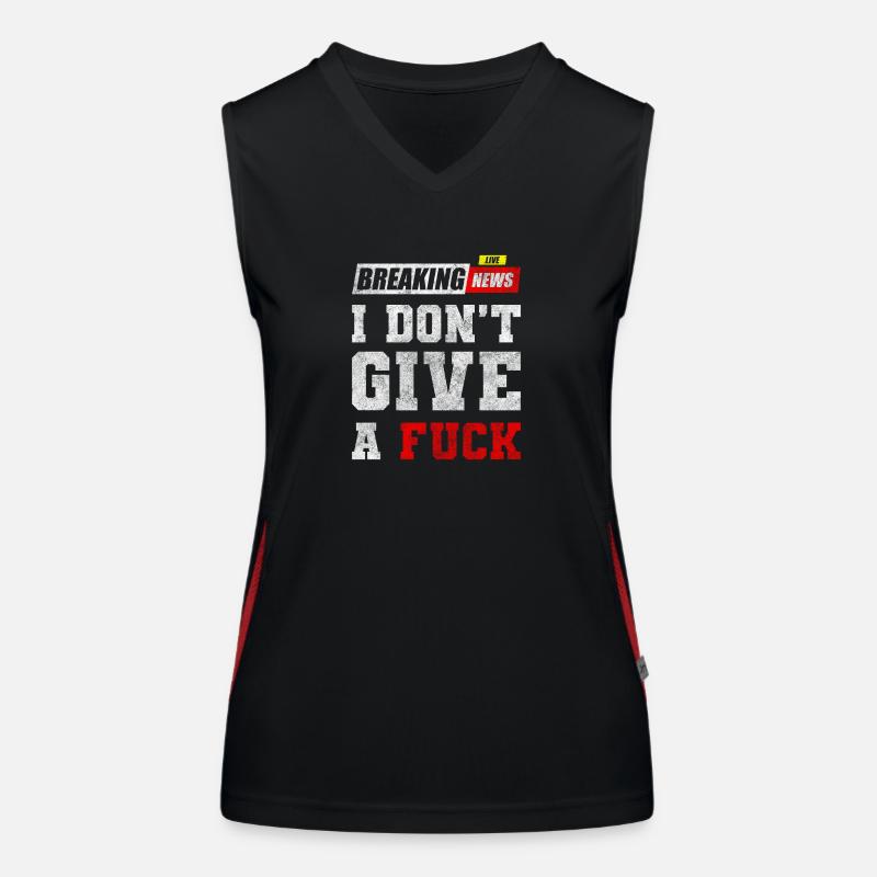 No interest, indifference Women's Functional Contrast Tank Top