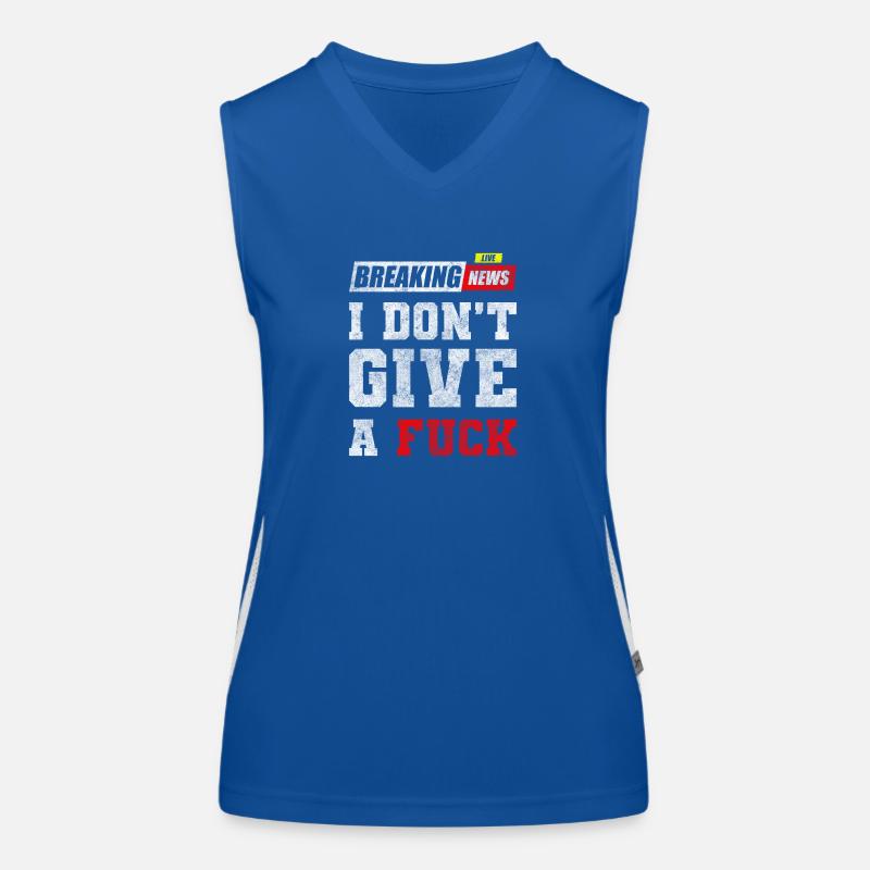 No interest, indifference Women's Functional Contrast Tank Top