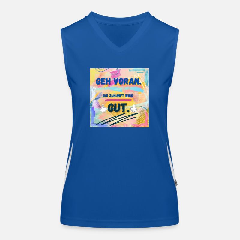 Die Zukunft wird gut Funktionelles Kontrast-Tank Top für Frauen