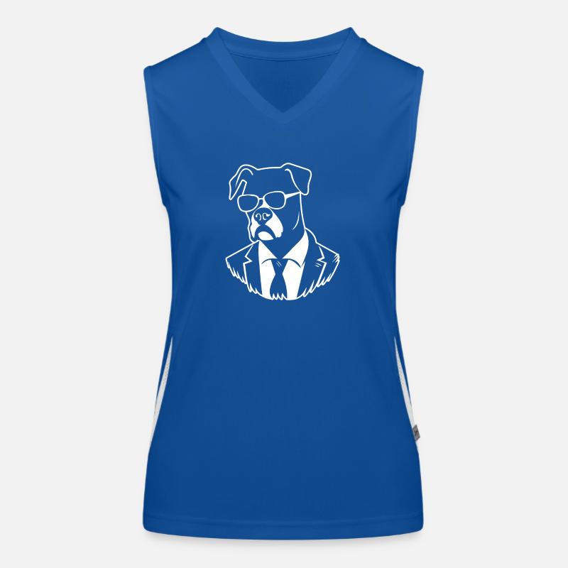 Boxer Hund Hunderasse Funktionelles Kontrast-Tank Top für Frauen