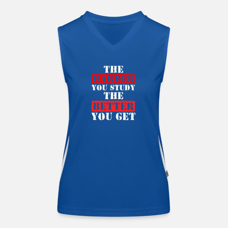 Student Lehrer Pleite Abschluss Funktionelles Kontrast-Tank Top für Frauen