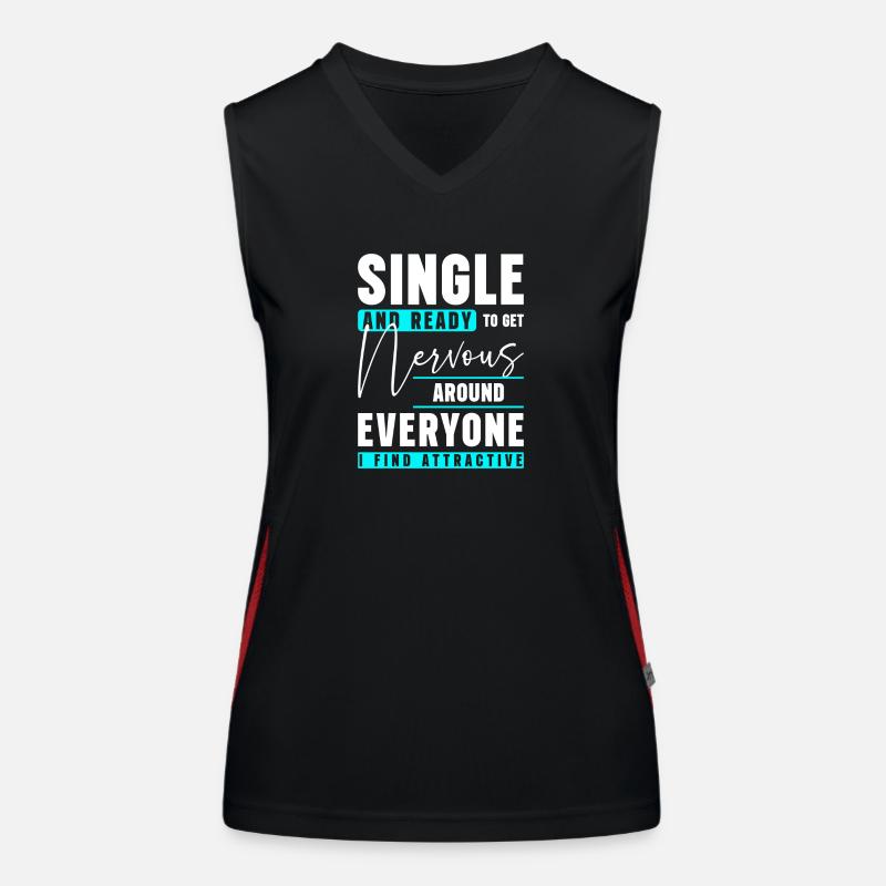 Single Liebe Partner Funktionelles Kontrast-Tank Top für Frauen