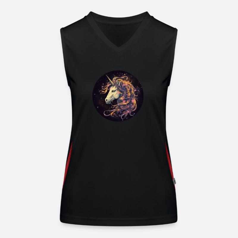 Einhron Kopf Funktionelles Kontrast-Tank Top für Frauen