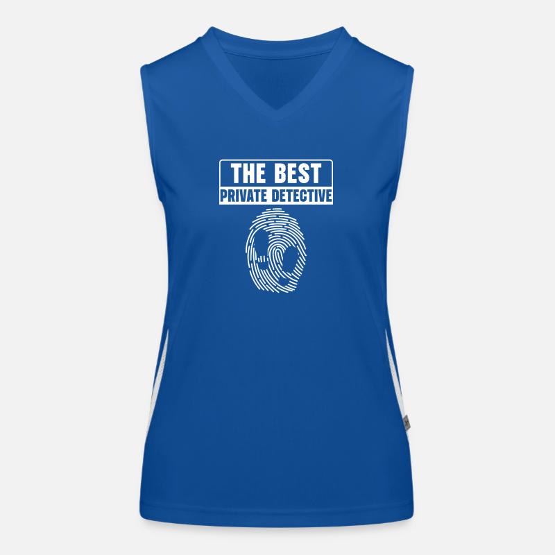 Private Detective Note Inspector Snooper Women's Functional Contrast Tank Top