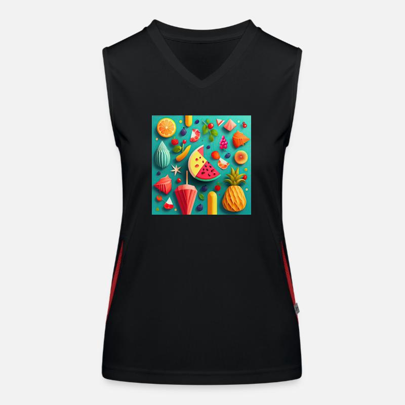 Summer Pattern Funktionelles Kontrast-Tank Top für Frauen